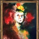 ( SADNES )   media : acrylic on canvas  size : 120cm x 90cm