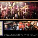 ( POWER OF THE UNIVERSE ) media : acrylic on canvas size : 140cm x 400cm