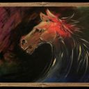 ( DARK HORSE )    media : acrylic on canvas  size : 80cm x 100cm
