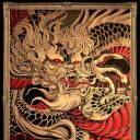 ( DRAGON WARRIOR )  media : acrylic on canvas size : 100cm x 80cm