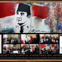 (THE MOST COLORFUL PAINTING)media:
acrylic on canvas size:4m X 1,4m