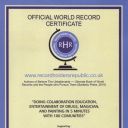 WORLD RECORD Doing colaboration education,entertainment of drugs,magician,and painting in 5 minutes with 100 comunities 8 july 2017