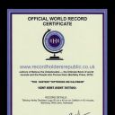 OFFICIAL WORLD RECORD CERTIFICATE