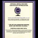 OFFICIAL WORLD RECORD CERTIFICATE APPRECIATION RHR