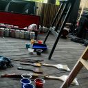 AKRILIK PAINT, BRUSED AND SPANRAM