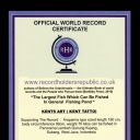 OFFICIAL WORLD RECORD CERTIFICATE