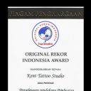 7. ORI Piagam pendukung pembuatan airbrush di tubuh dengan waktu tercepat  8-5-2007