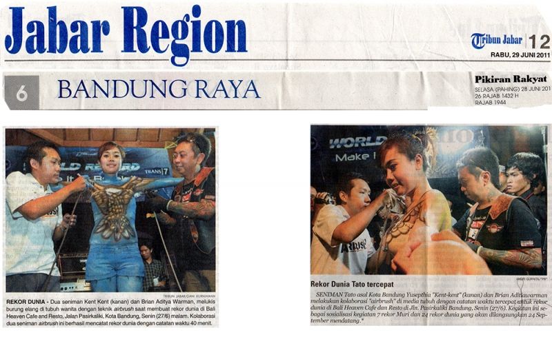 REKOR DUNIA TATO TERCEPAT