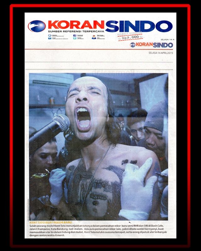KENT TATTOO BUAT REKOR BARU