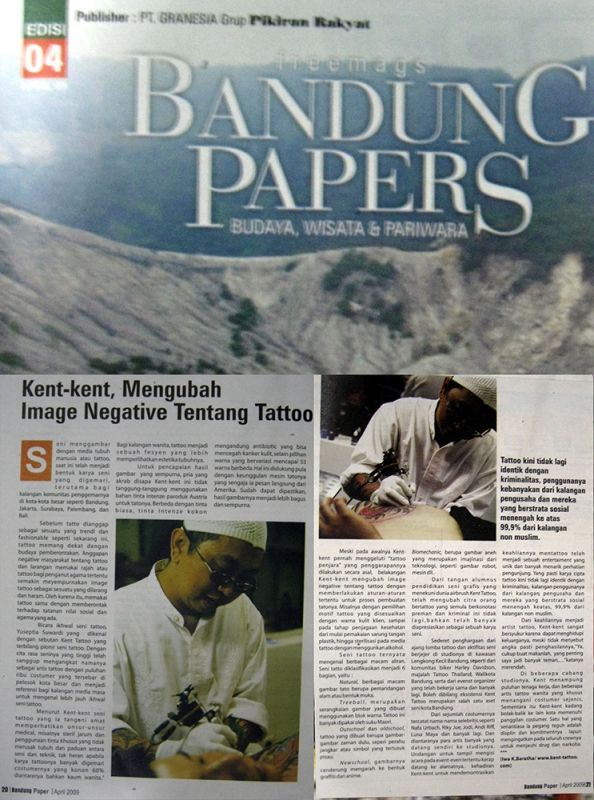 KENT-KENT, MENGUBAH IMAGE NEGATIVE TENTANG TATTOO