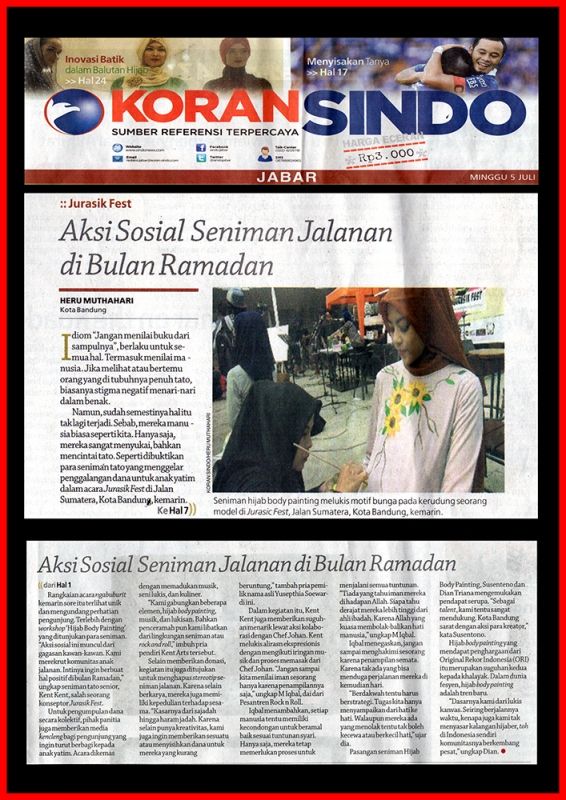 AKSI SOSIAL SENIMAN JALANAN DI BULAN RAMADAN