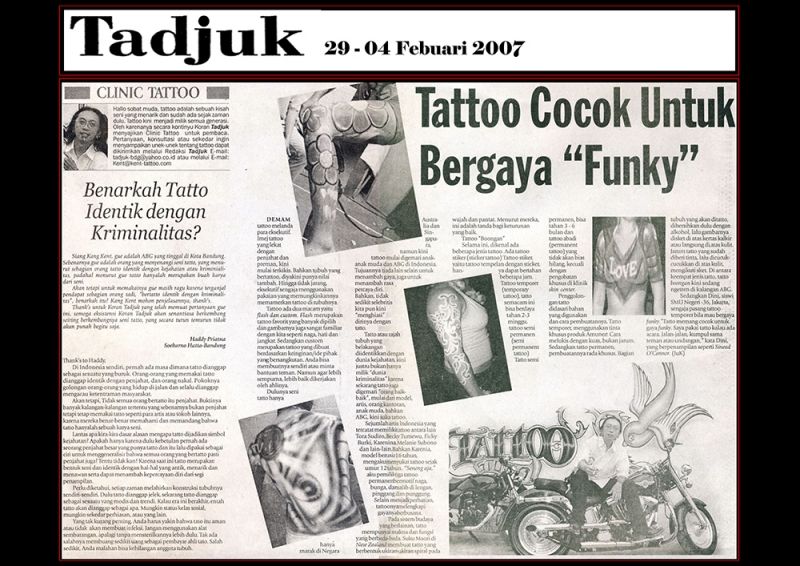 TATTOO COCOK UNTUK BERGAYA 