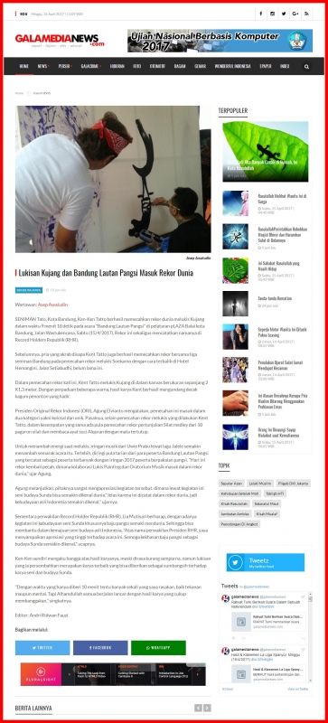 LUKISAN KUJANG DAN BANDUNG LAUTAN PANGSI MASUK REKOR