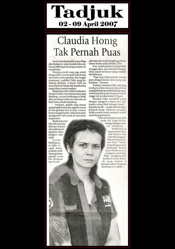 CLAUDIA HONIGTAK PERNAH PUAS