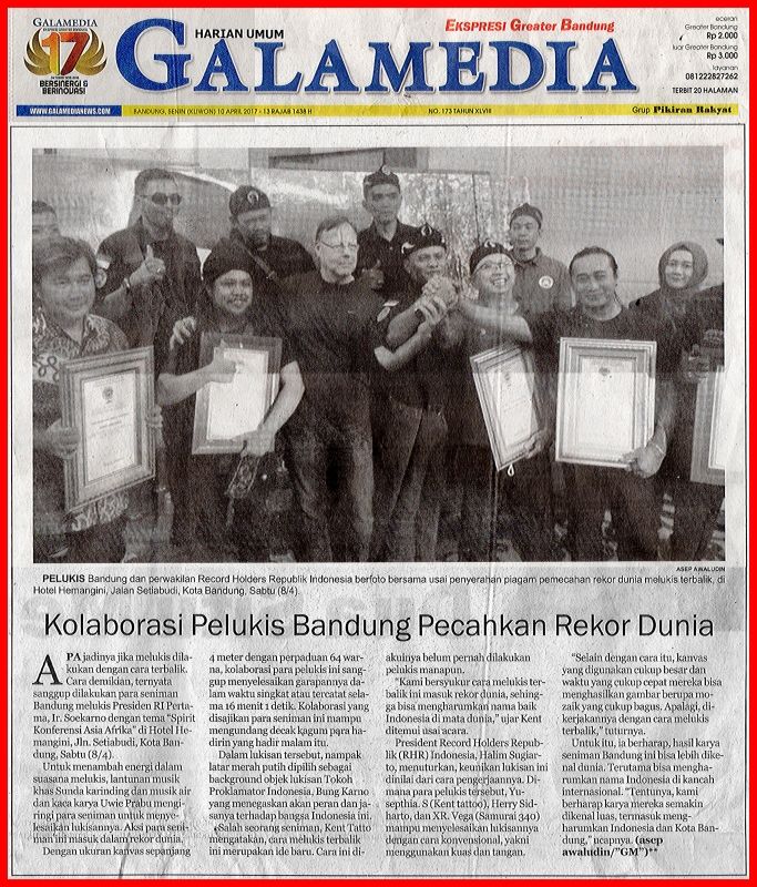 KOLABORASI PELUKIS BANDUNG PECAHKAN REKOR DUNIA
