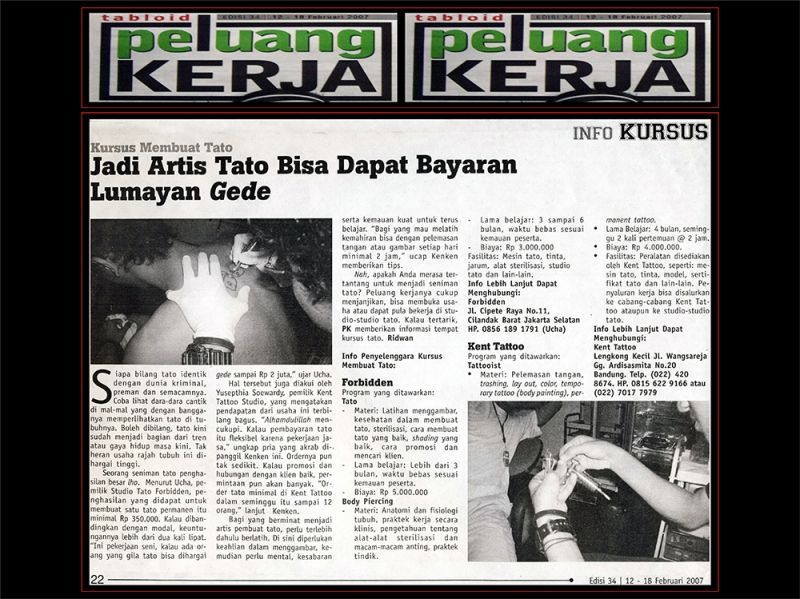 JADI ARTIS TATTOO BISA DAPAT BAYARA LUMAYAN GEDE