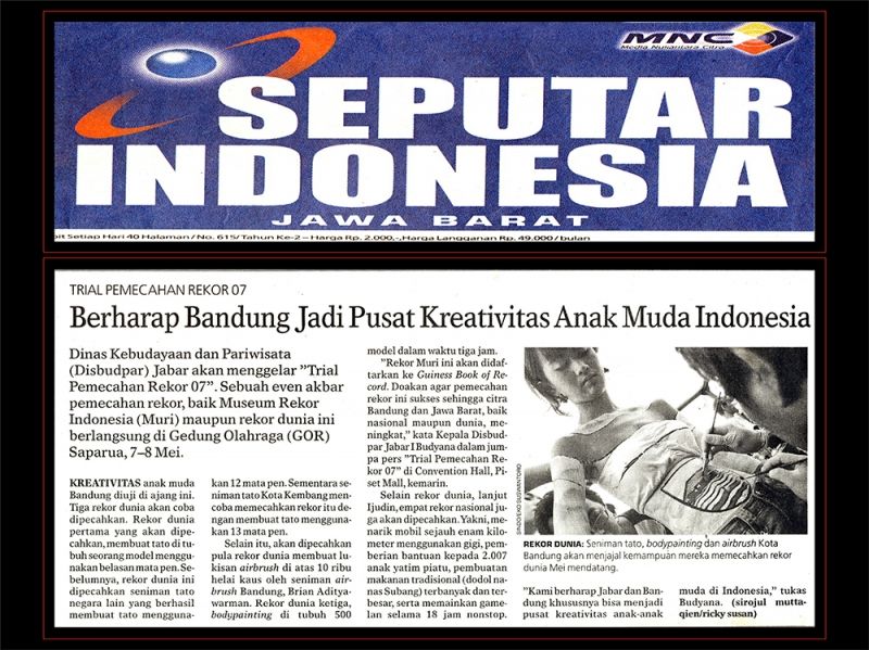 BERHARAP BANDUNG JADI PUSAT KREATIVITAS ANAK MUDA INDONESIA